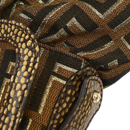 Fendi Brown Canvas Tobacco Zucca Chef Handbag
