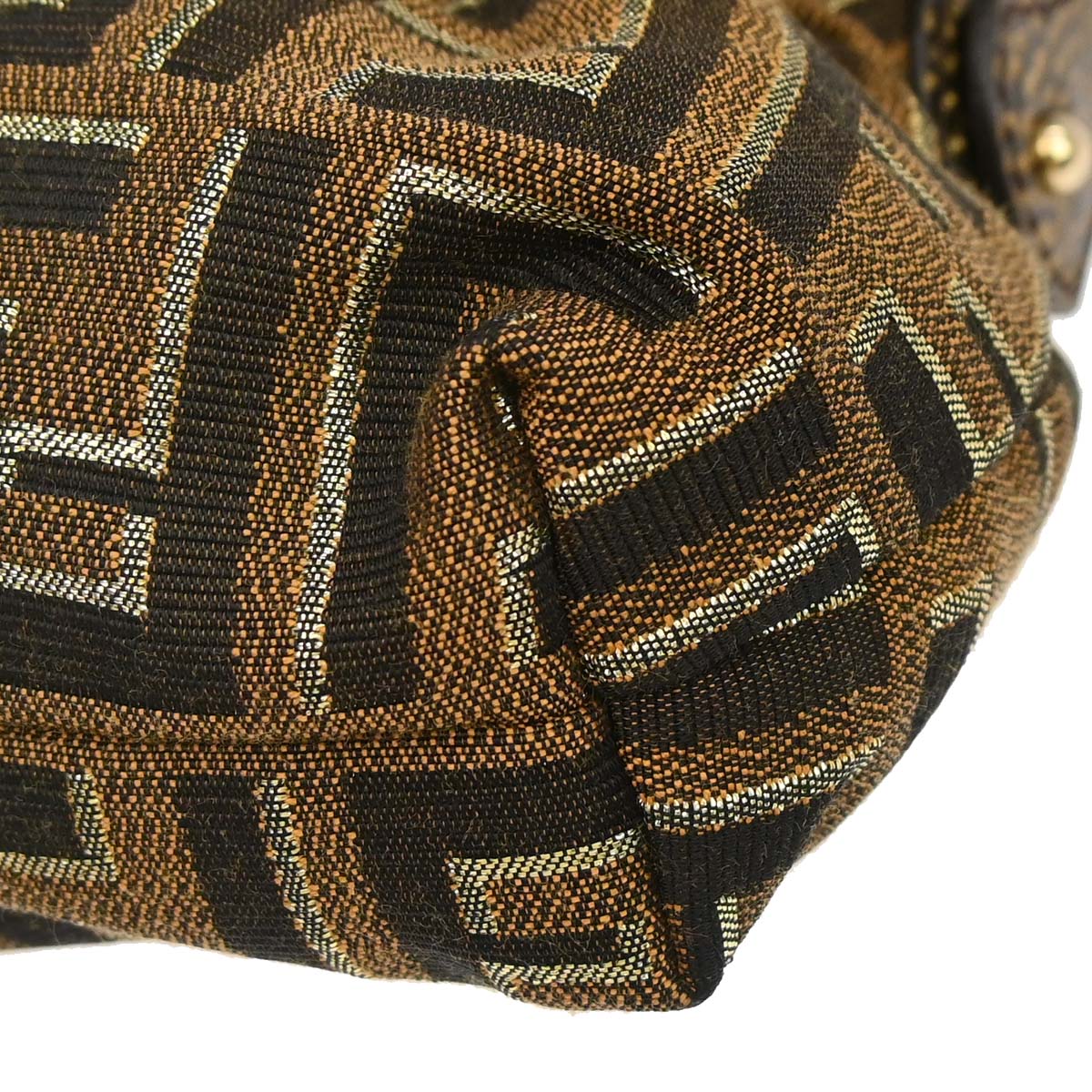Fendi Brown Canvas Tobacco Zucca Chef Handbag