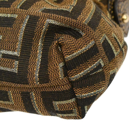 Fendi Brown Canvas Tobacco Zucca Chef Handbag