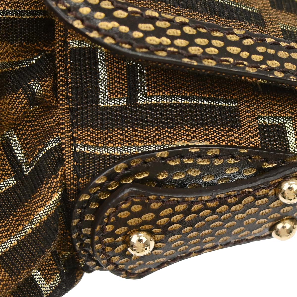 Fendi Brown Canvas Tobacco Zucca Chef Handbag