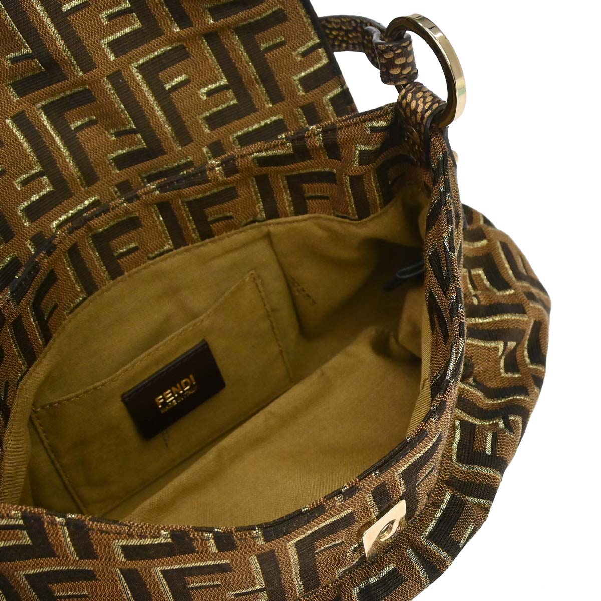 Fendi Brown Canvas Tobacco Zucca Chef Handbag