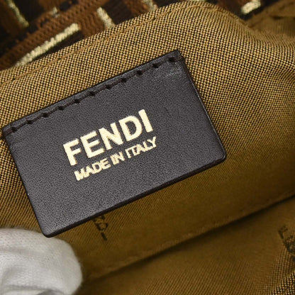Fendi Brown Canvas Tobacco Zucca Chef Handbag