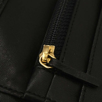 Chanel 2001-2003 Black Lambskin Choco Bar Wallet