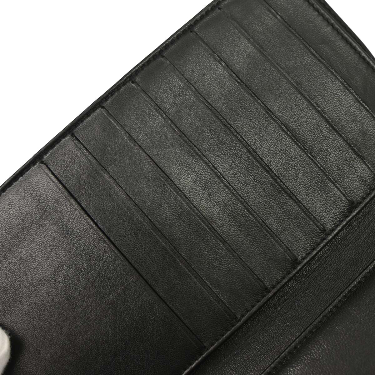 Chanel 2001-2003 Black Lambskin Choco Bar Wallet
