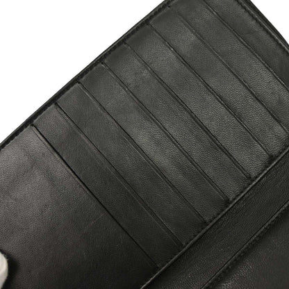Chanel 2001-2003 Black Lambskin Choco Bar Wallet