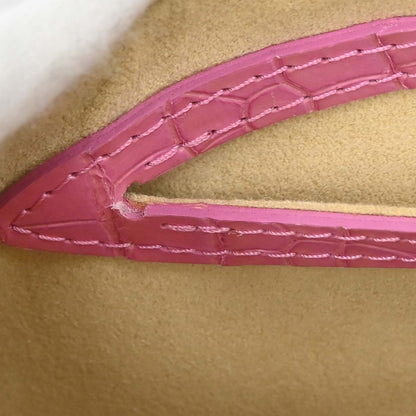 Louis Vuitton * White Pink Crocodile Multicolor Marilyn M40450