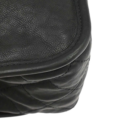 Chanel Black Lambskin Natural Beauty Split Pocket Flap Bag Shoulder Bag