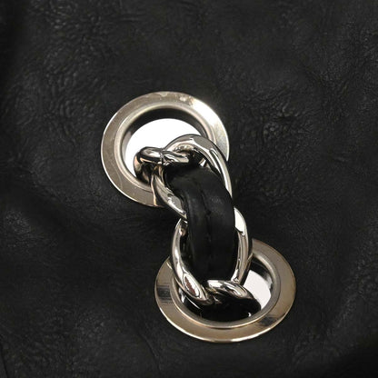 Chanel Black Lambskin Natural Beauty Split Pocket Flap Bag Shoulder Bag