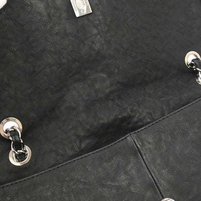 Chanel Black Lambskin Natural Beauty Split Pocket Flap Bag Shoulder Bag