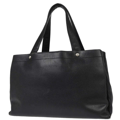 Chanel Black Caviar Skin Tote Handbag