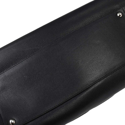 Chanel Black Caviar Skin Tote Handbag