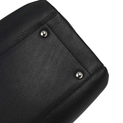 Chanel Black Caviar Skin Tote Handbag