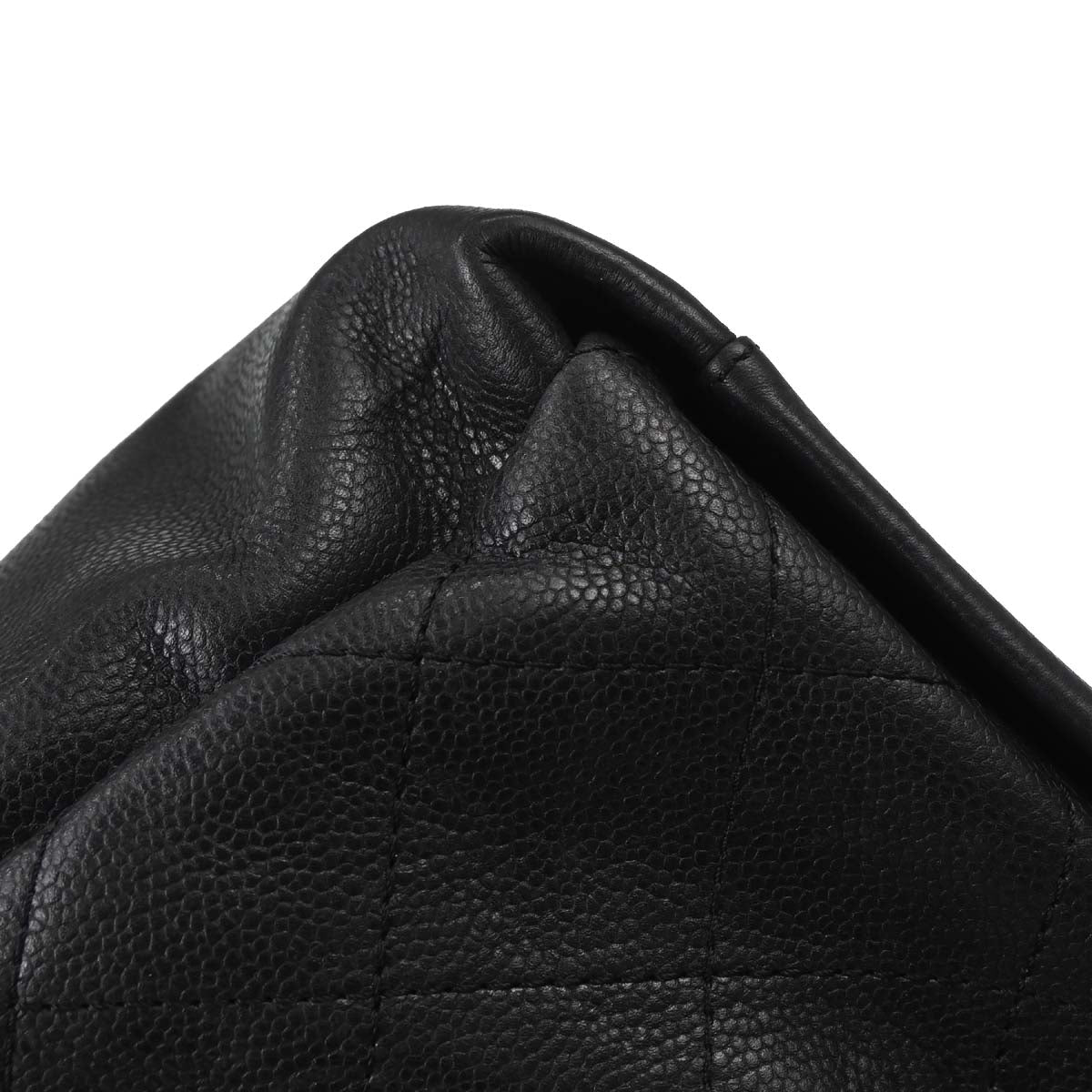 Chanel Black Caviar Skin Tote Handbag