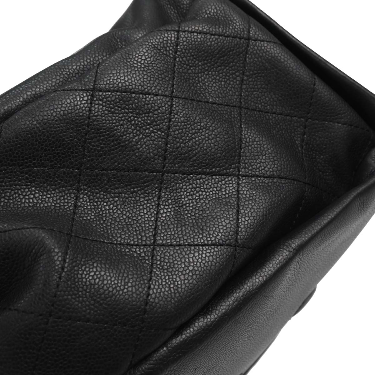 Chanel Black Caviar Skin Tote Handbag