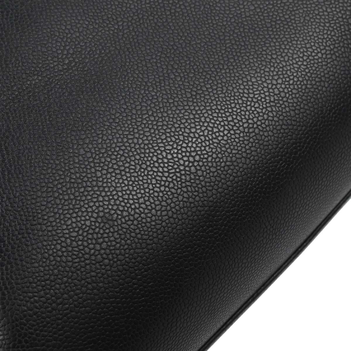 Chanel Black Caviar Skin Tote Handbag