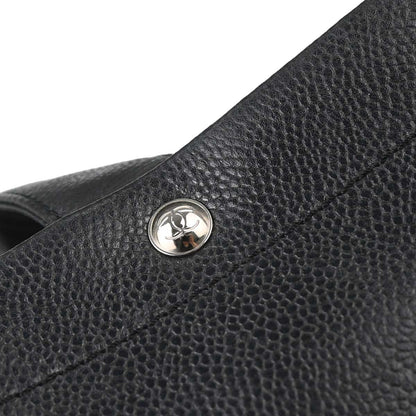 Chanel Black Caviar Skin Tote Handbag