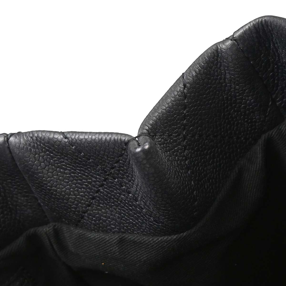 Chanel Black Caviar Skin Tote Handbag