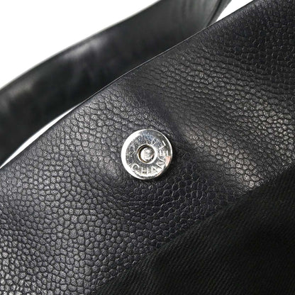 Chanel Black Caviar Skin Tote Handbag