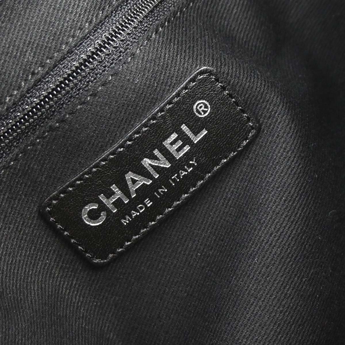 Chanel Black Caviar Skin Tote Handbag