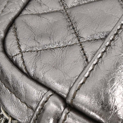 Chanel 2008-2009 Silver Calfskin Chain Around Shoulder Bag