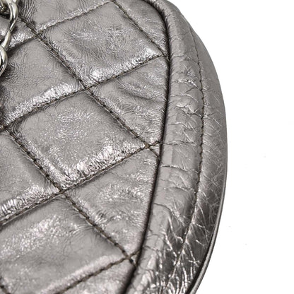 Chanel 2008-2009 Silver Calfskin Chain Around Shoulder Bag