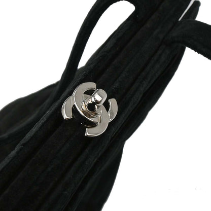 Chanel Black Velvet Handbag