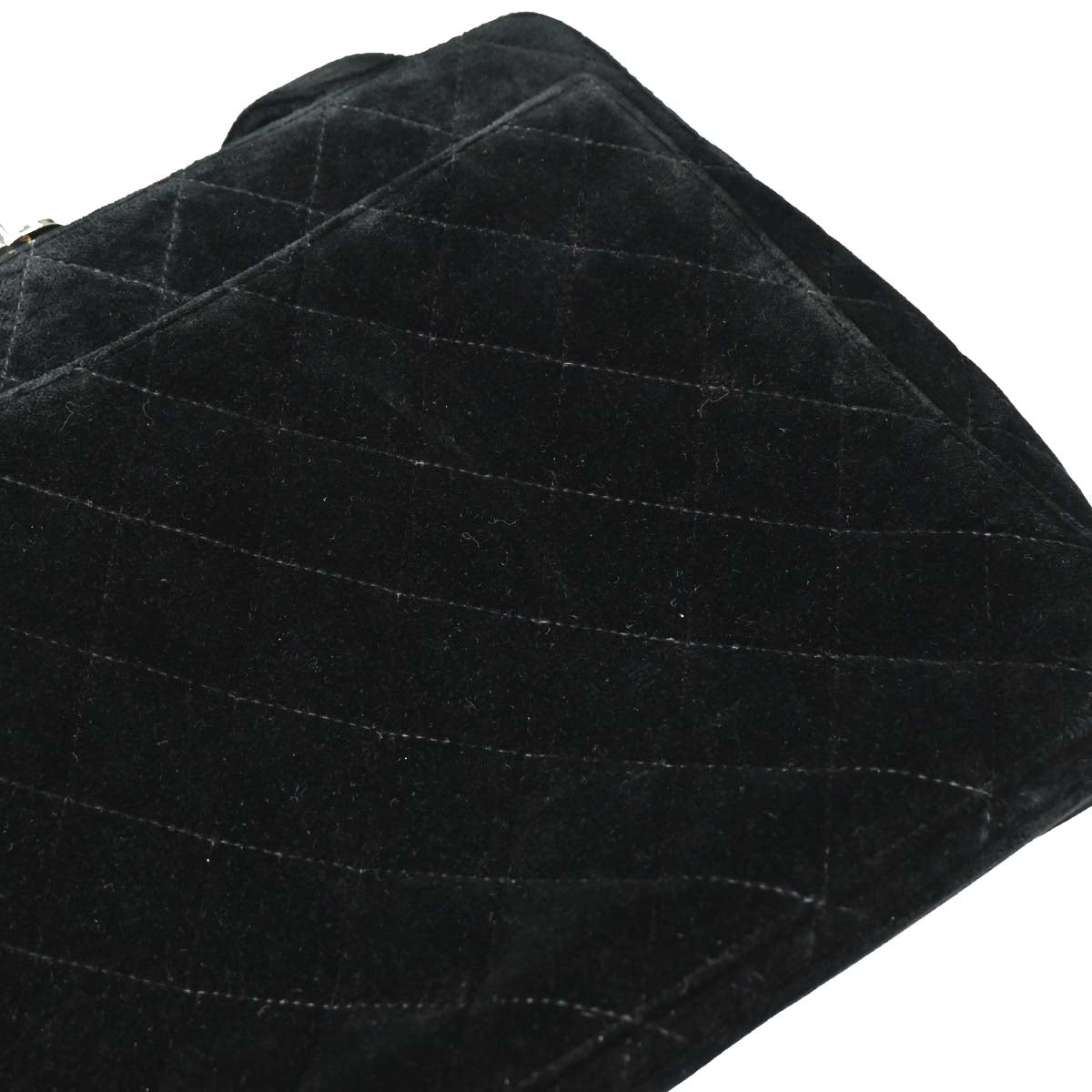 Chanel Black Velvet Handbag