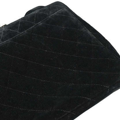 Chanel Black Velvet Handbag