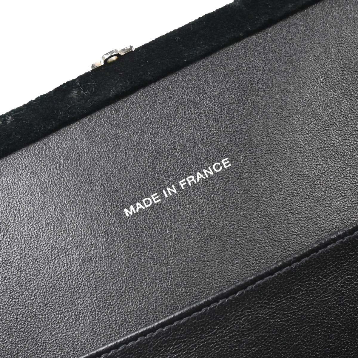 Chanel Black Velvet Handbag