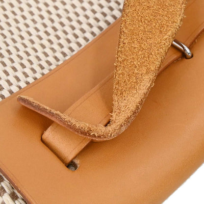 Hermes Natural Black Toile Officier GM Herbag TPM 2 in 1 Shoulder Bag