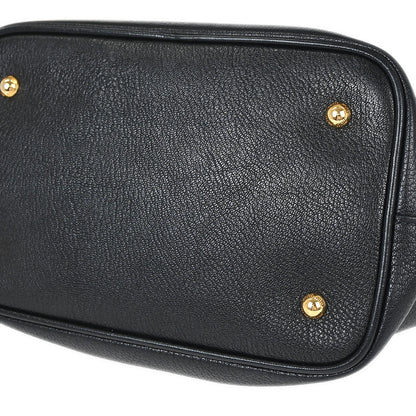Miu Miu Black Chevre 2way Shoulder Tote Bag