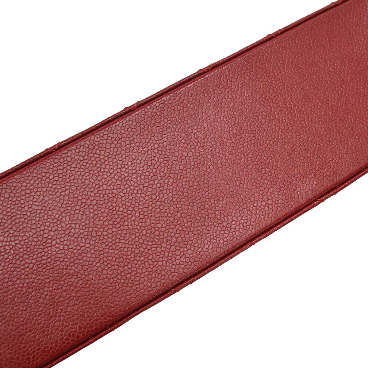 Chanel Red Caviar Skin Jumbo Classic Flap Shoulder Bag