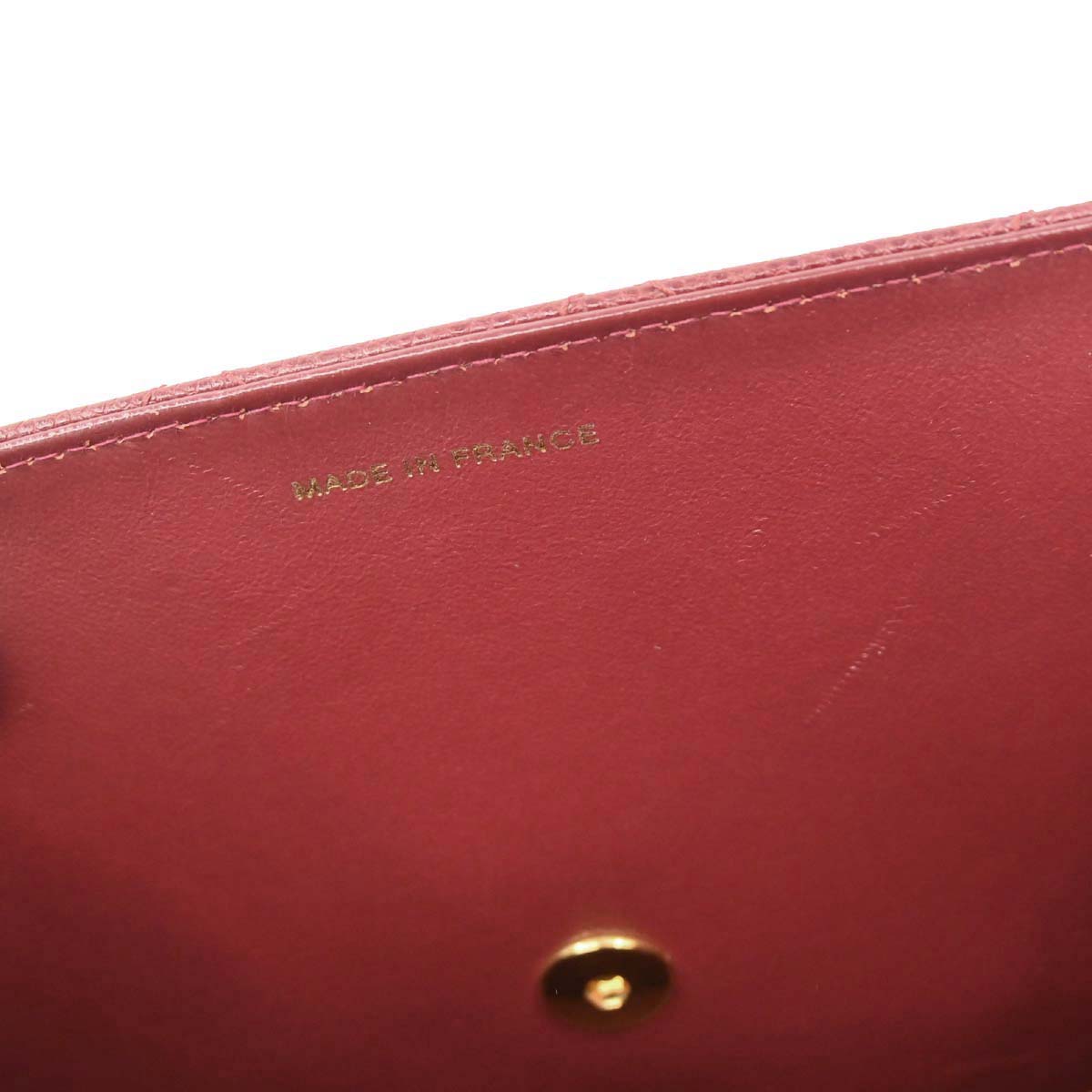Chanel Red Caviar Skin Jumbo Classic Flap Shoulder Bag