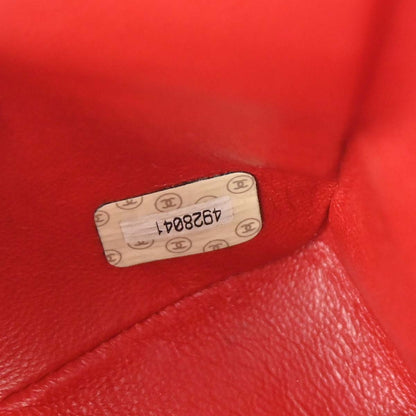 Chanel Red Lambskin Mini Classic Square Flap Shoulder Bag 17
