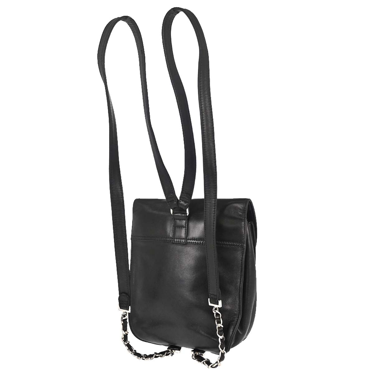 Chanel 1996-1997 Black Lambskin Backpack