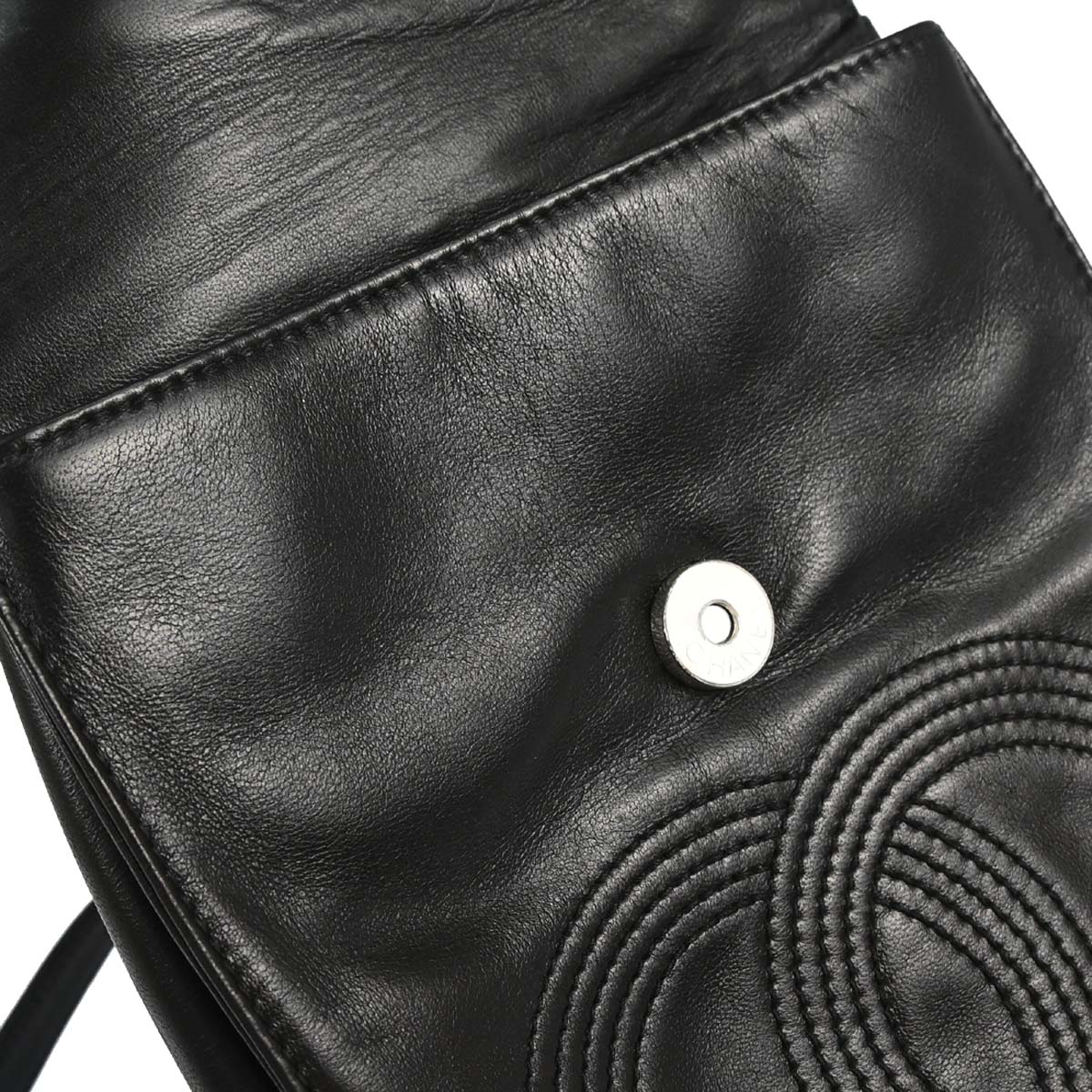 Chanel 1996-1997 Black Lambskin Backpack
