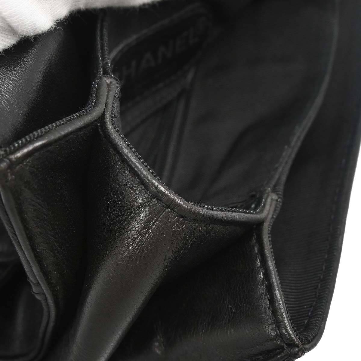 Chanel 1996-1997 Black Lambskin Backpack