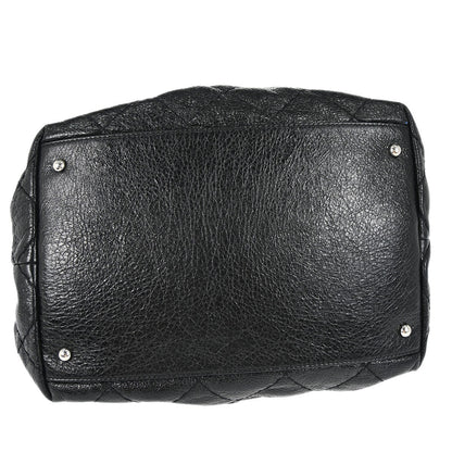 Chanel 2010-2011 Black Calfskin On The Road Drawstring Bucket Handbag