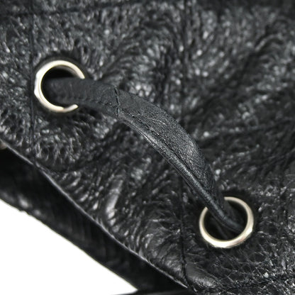Chanel 2010-2011 Black Calfskin On The Road Drawstring Bucket Handbag