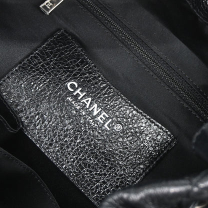 Chanel 2010-2011 Black Calfskin On The Road Drawstring Bucket Handbag
