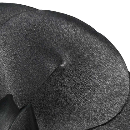 Chanel Black Lambskin Satin Camellia Handbag