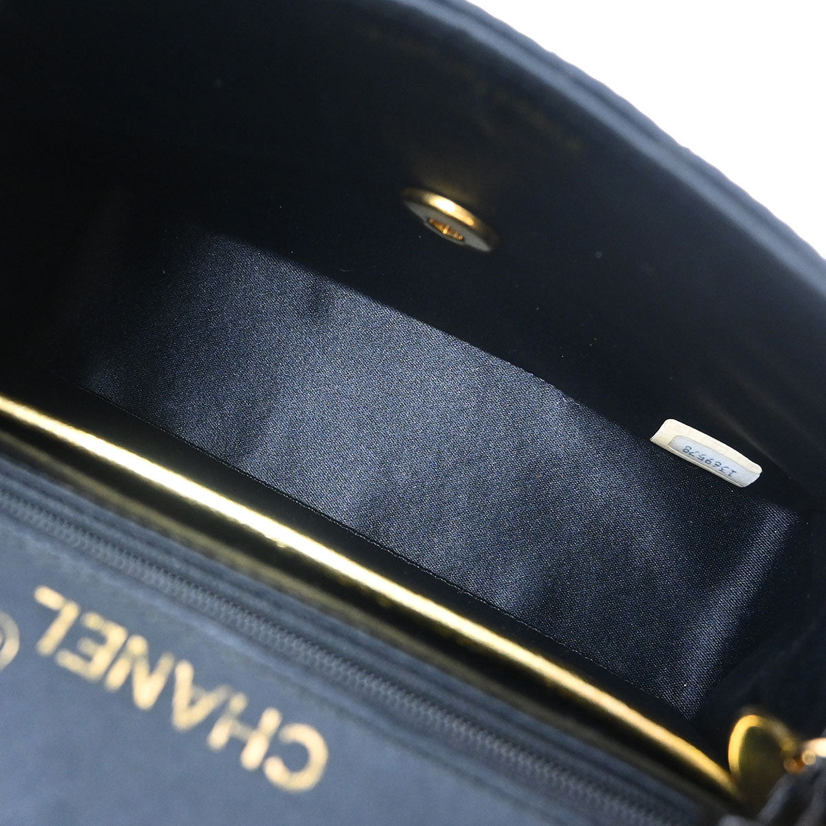 Chanel Black Satin Mini Classic Square Flap Shoulder Bag 17
