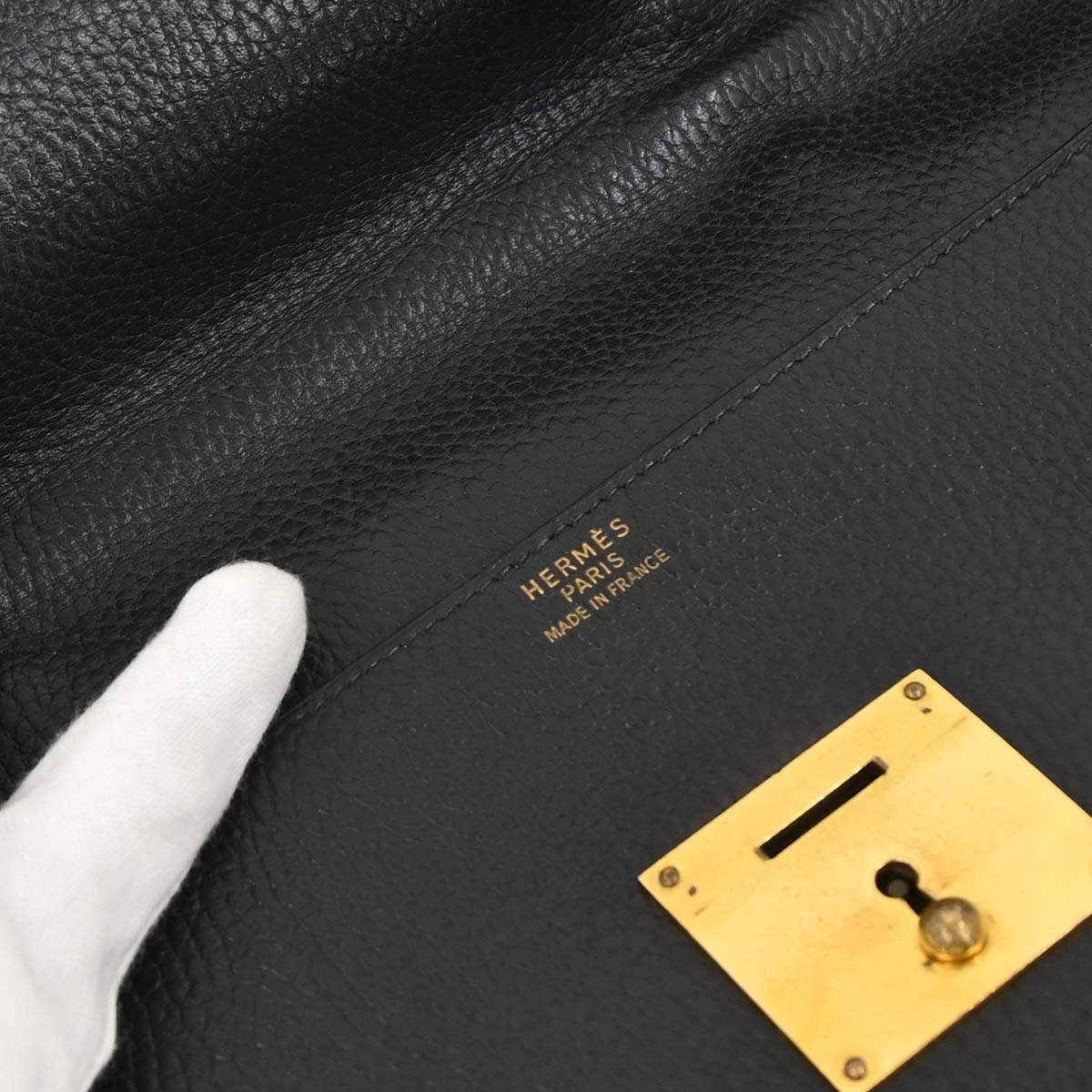Hermes Black Ardennes Quirus Briefcase Business Handbag