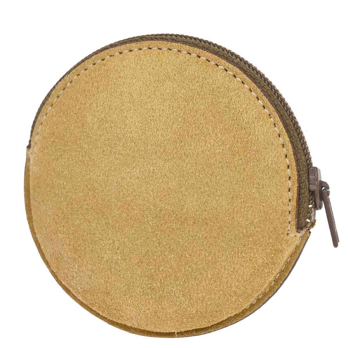 Loewe Beige Suede Coin Purse Wallet