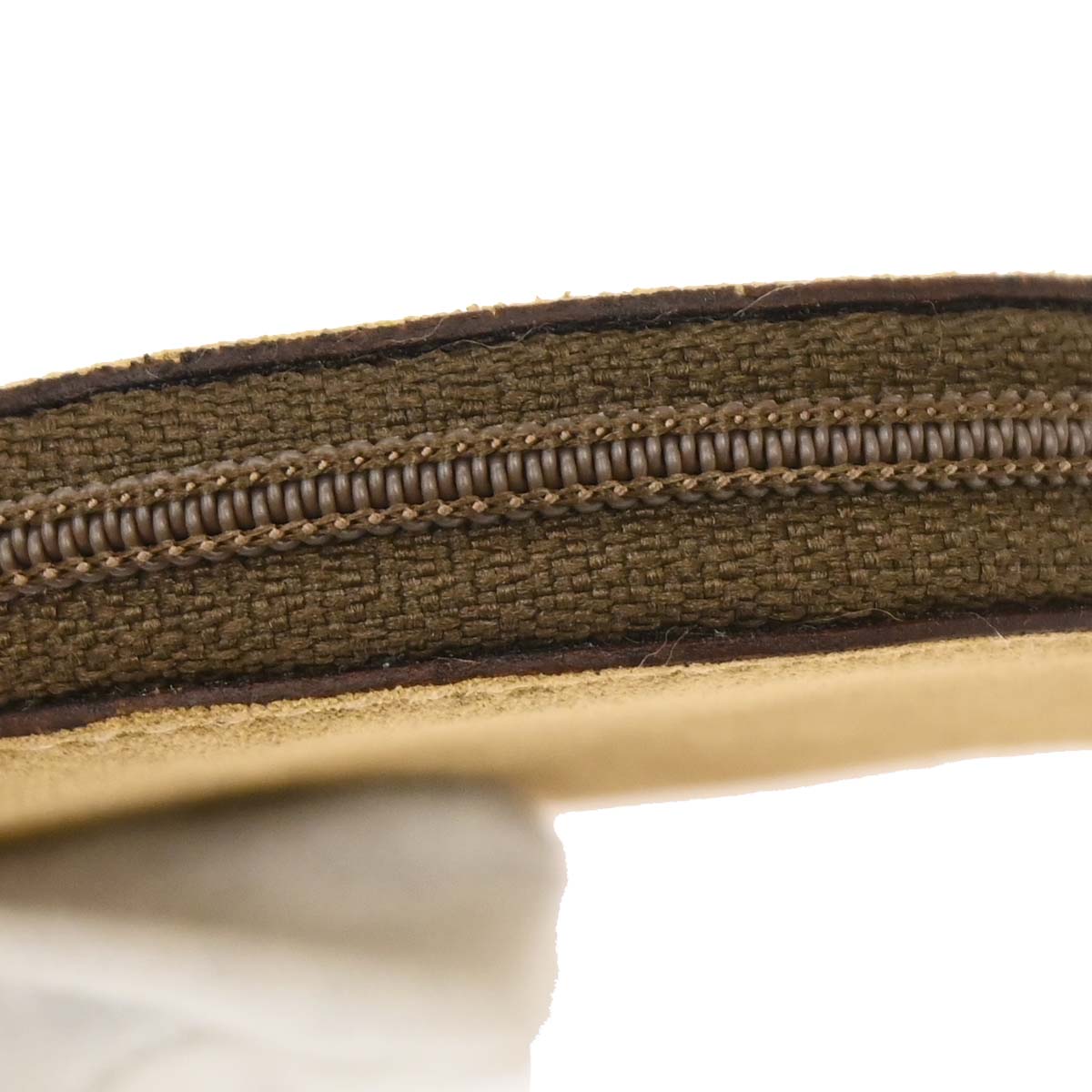 Loewe Beige Suede Coin Purse Wallet