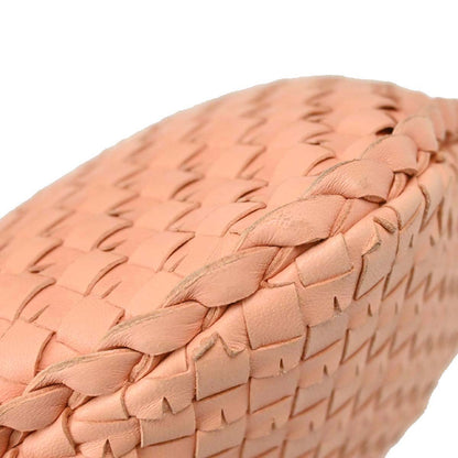 Bottega Veneta Pink Lambskin Intrecciato Hobo Handbag