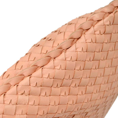 Bottega Veneta Pink Lambskin Intrecciato Hobo Handbag