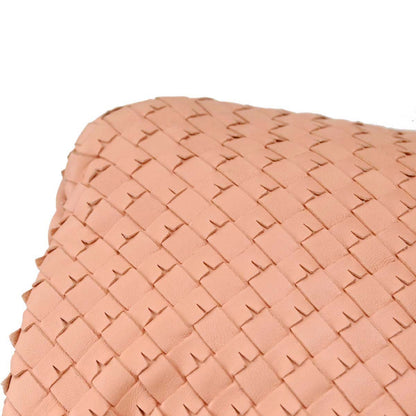 Bottega Veneta Pink Lambskin Intrecciato Hobo Handbag