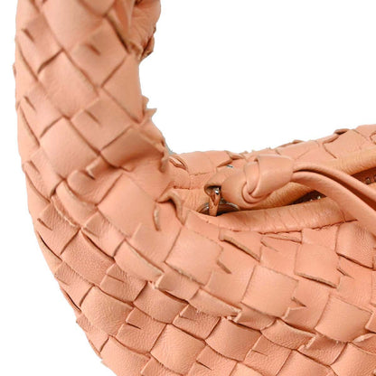 Bottega Veneta Pink Lambskin Intrecciato Hobo Handbag