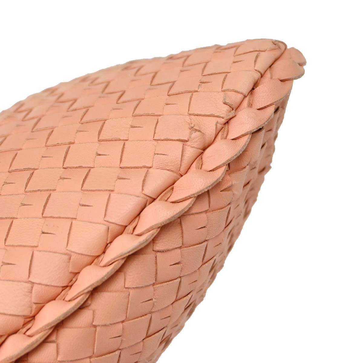 Bottega Veneta Pink Lambskin Intrecciato Hobo Handbag